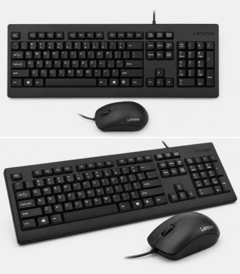 Lenovo 110 USB-A Wired Keyboard & Mouse Combo