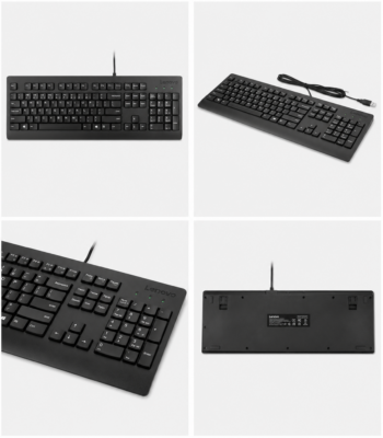 Lenovo 110 Wired USB Keyboard – Comfortable Full-Size Keyboard